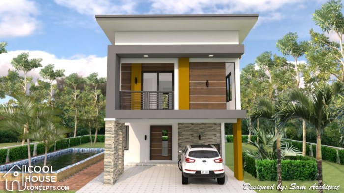 Desain rumah sederhana 2lantai tapi elegan