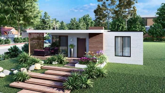 Desain rumah ukuran 4x10