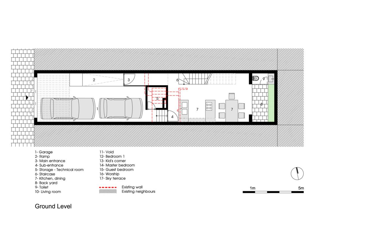 Desain rumah minimalis ukuran 5x20