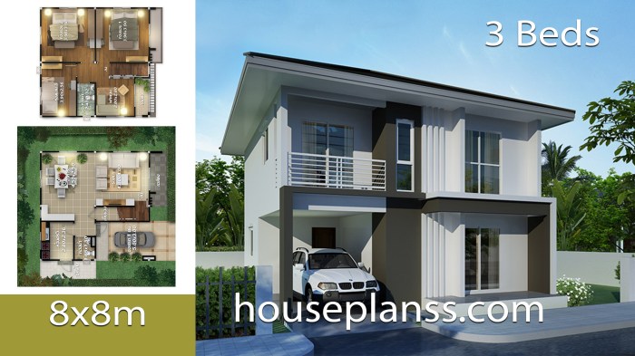 Desain rumah ukuran 8 x 13