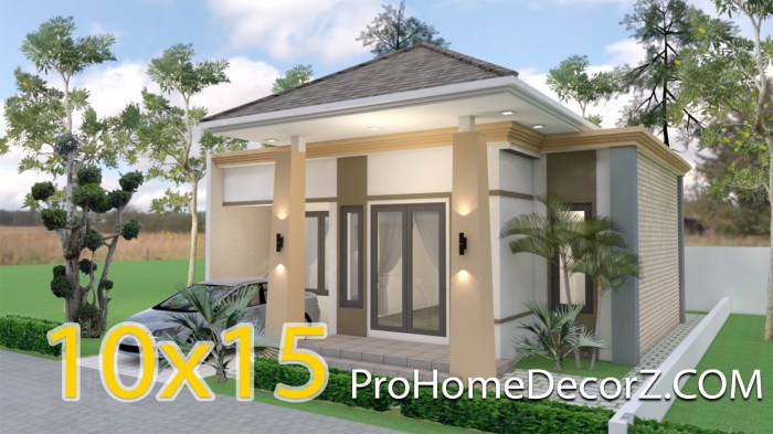 Desain rumah minimalis ukuran 10x15