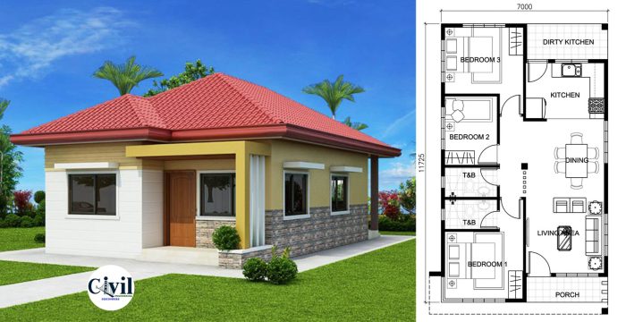 Desain rumah sederhana tapi elegan