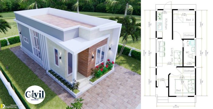 Desain rumah muka 6 meter