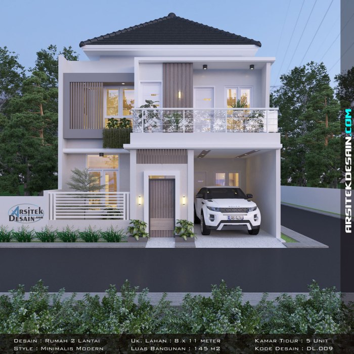 Desain rumah ukuran 8 x 13