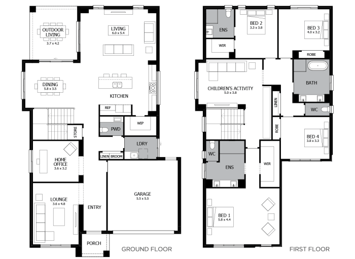 Desain rumah tanah 40 meter