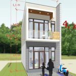 Desain rumah ukuran 4x10