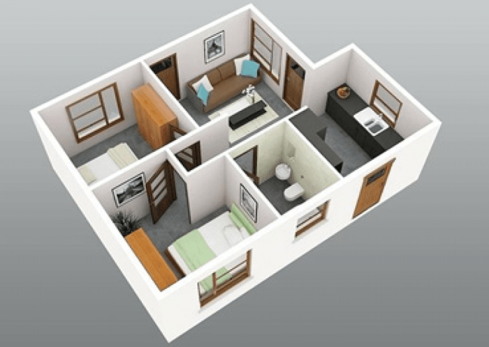 Desain rumah ukuran 6 14